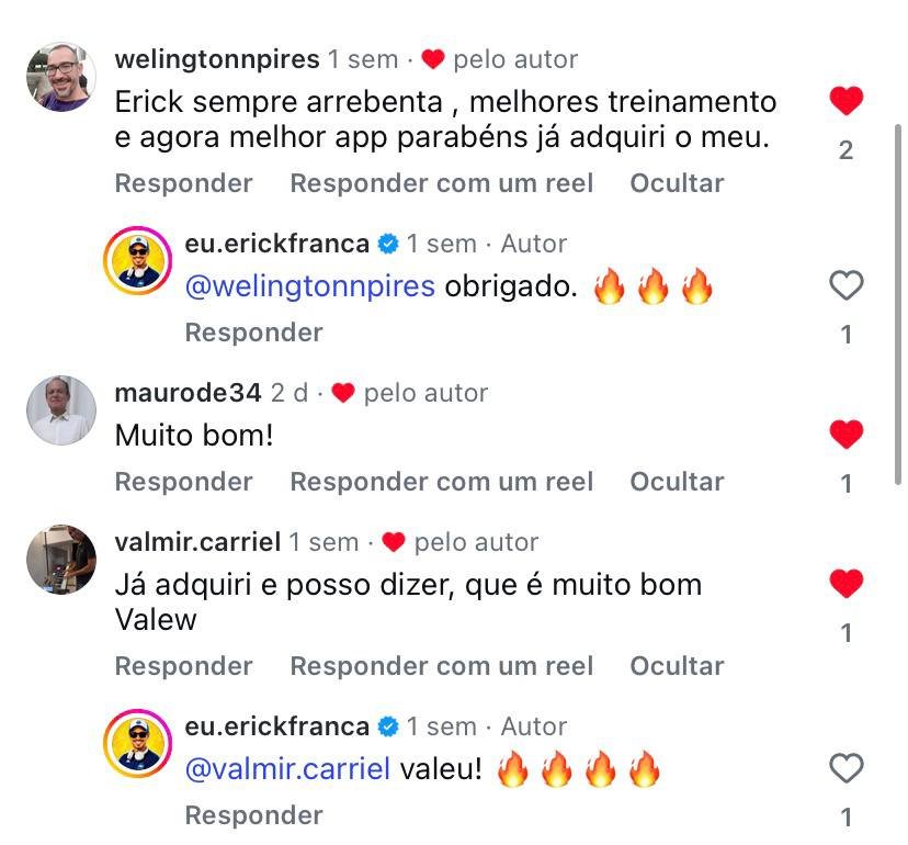 Comentário de músico no Instagram do SmartCifra